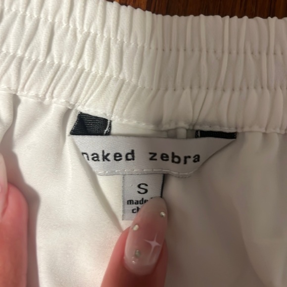 Naked Zebra Shorts in white - Picture 3 of 3